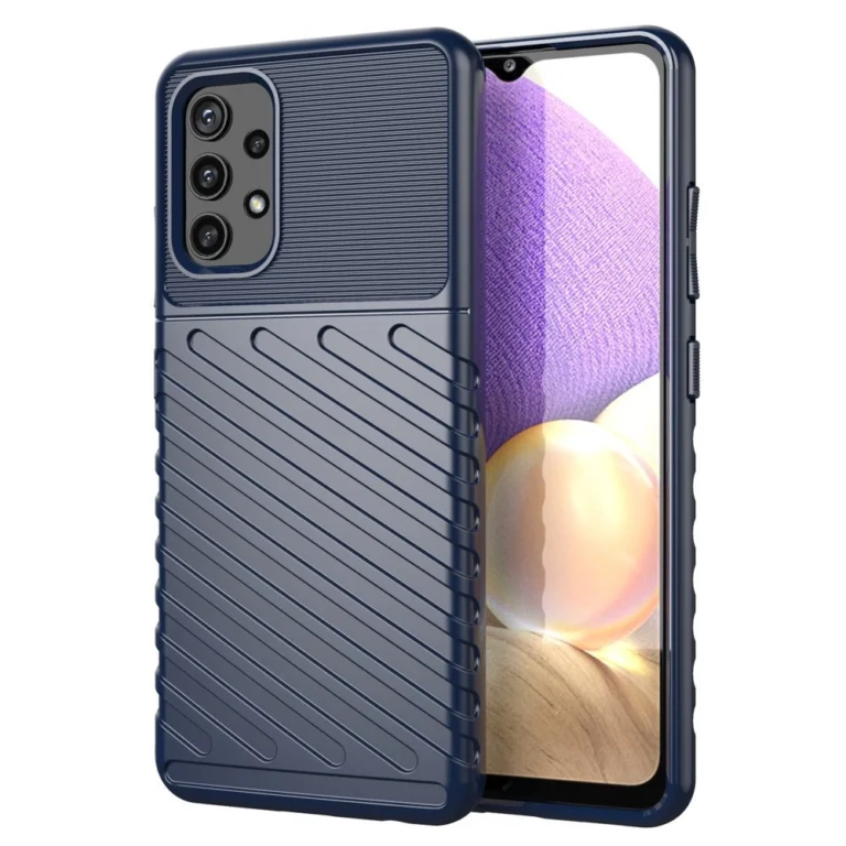 Thunder Flexible Tough Rugged Cover TPU Blue Kryt Samsung Galaxy A72