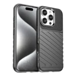 Thunder Silicone Armored Cover Black Kryt iPhone 16e