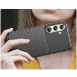 Thunder Silicone Armored Cover Black Kryt Samsung Galaxy S24 Fe