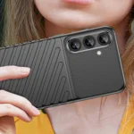 Thunder Silicone Armored Cover Black Kryt Samsung Galaxy S25 Plus