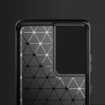 Carbon Flexible Cover TPU Blue Kryt Samsung Galaxy S21 Ultra
