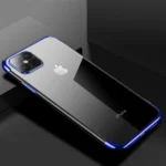 Clear Color TPU Gel Cover With A Metallic Frame Blue Kryt Samsung Galaxy S22 Plus