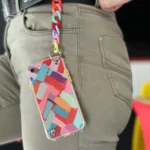 Color Chain Gel Flexible Elastic Cover With A Chain Pendant Multicolour (3) Kryt Samsung Galaxy S21
