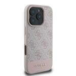 Guess PU 4G Stripe Pink Kryt iPhone 16 Pro