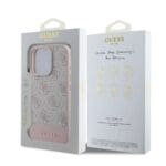 Guess PU 4G Stripe Pink Kryt iPhone 16 Pro