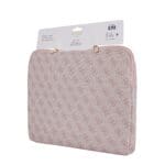 Guess PU 4G Triangle Logo Obal pro NoteBook 14" Pink