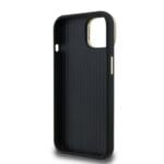 Guess PU Grained 4G Logo Stand Camera Frame Black Kryt iPhone 15