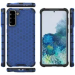 Honeycomb Armor Cover With TPU Bumper Blue Kryt Samsung Galaxy S21 Plus