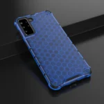 Honeycomb Armor Cover With TPU Bumper Blue Kryt Samsung Galaxy S21 Plus