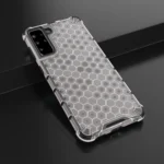 Honeycomb Armor Cover With TPU Bumper Transparent Kryt Samsung Galaxy S21 Plus