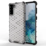 Honeycomb Armor Cover With TPU Bumper Transparent Kryt Samsung Galaxy S21 Plus