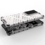 Honeycomb Armored Cover With A Gel Frame Blue Kryt Samsung Galaxy S22 Ultra