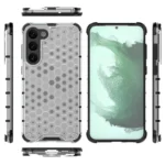 Honeycomb Armored Hybrid Cover Transparent Kryt Samsung Galaxy S23 Plus