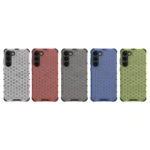 Honeycomb Armored Hybrid Cover Transparent Kryt Samsung Galaxy S23 Plus