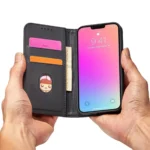 Magnet Card Ultra Flip Cover Wallet Stand Black Kryt Samsung Galaxy S23 Ultra