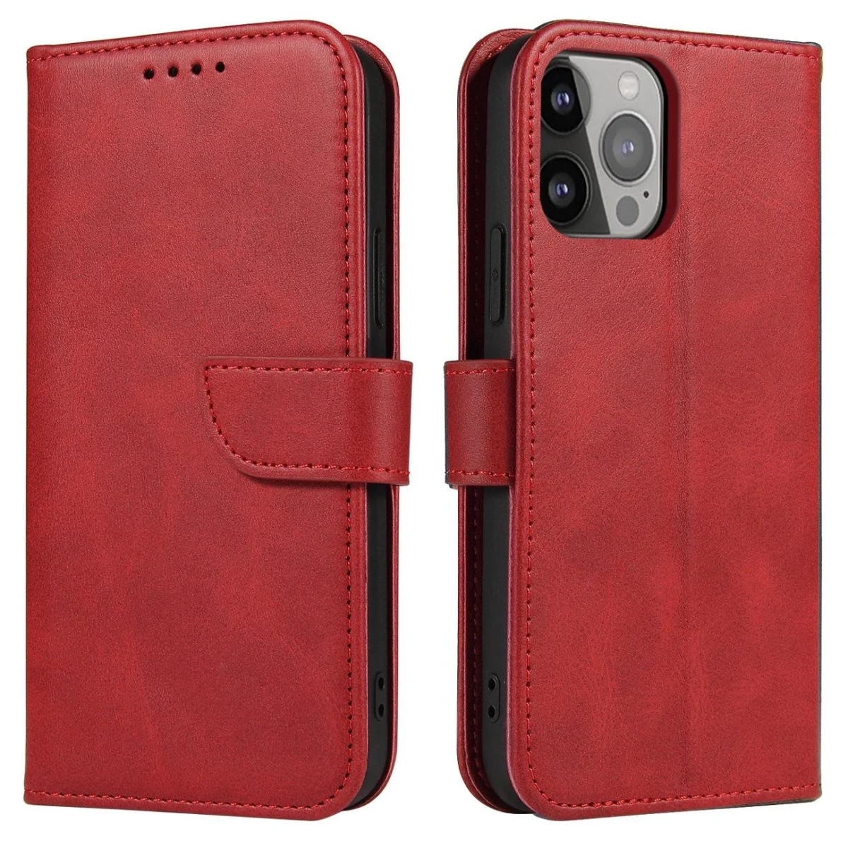 Magnet Flip Cover Wallet Stand Red Kryt Samsung Galaxy S23 Plus