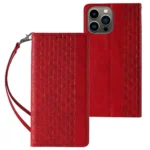 Magnet Strap Flip Wallet Mini Lanyard Stand Red Kryt Samsung Galaxy S23 Plus
