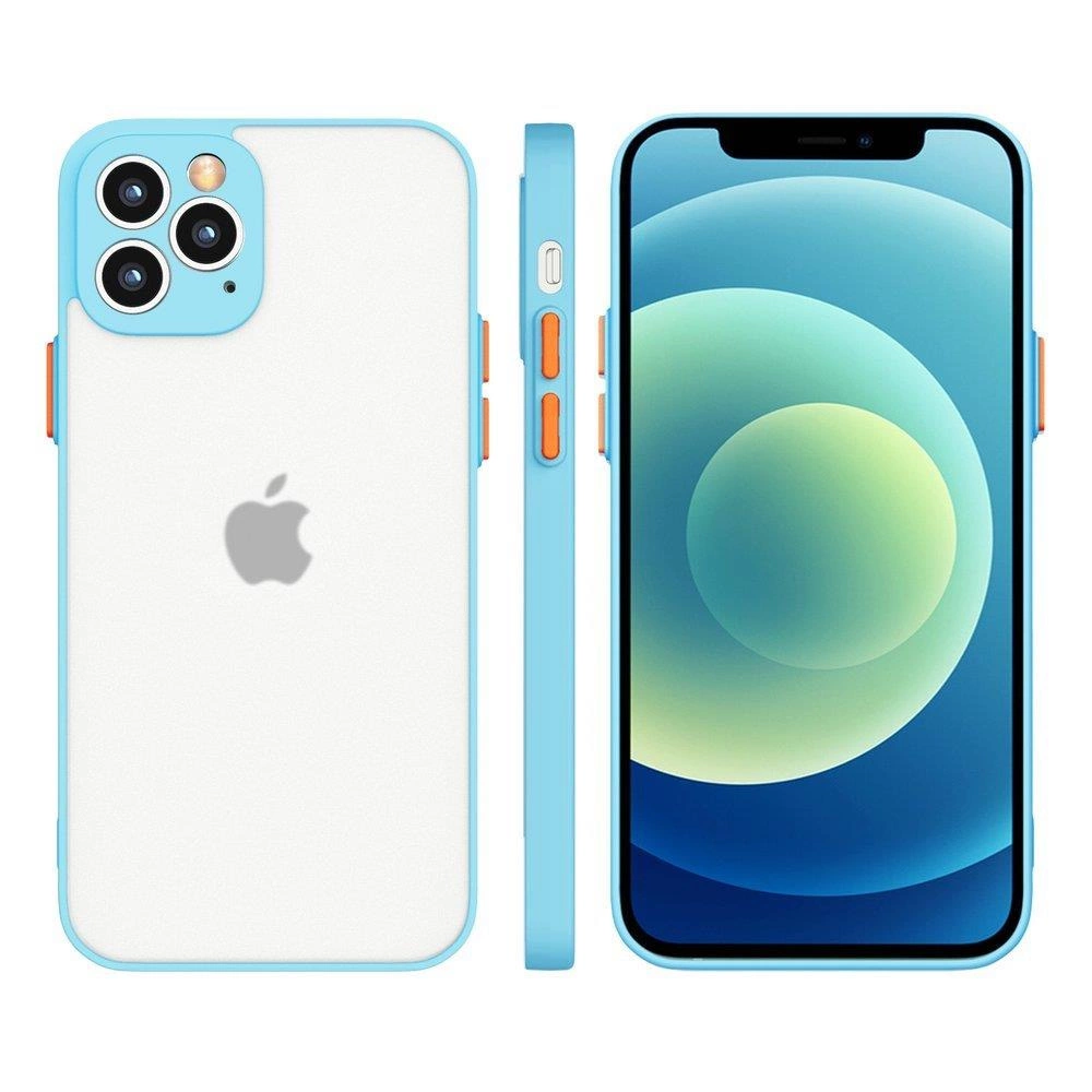 Milky Silicone Flexible Translucent Blue Kryt Samsung Galaxy S21 Plus