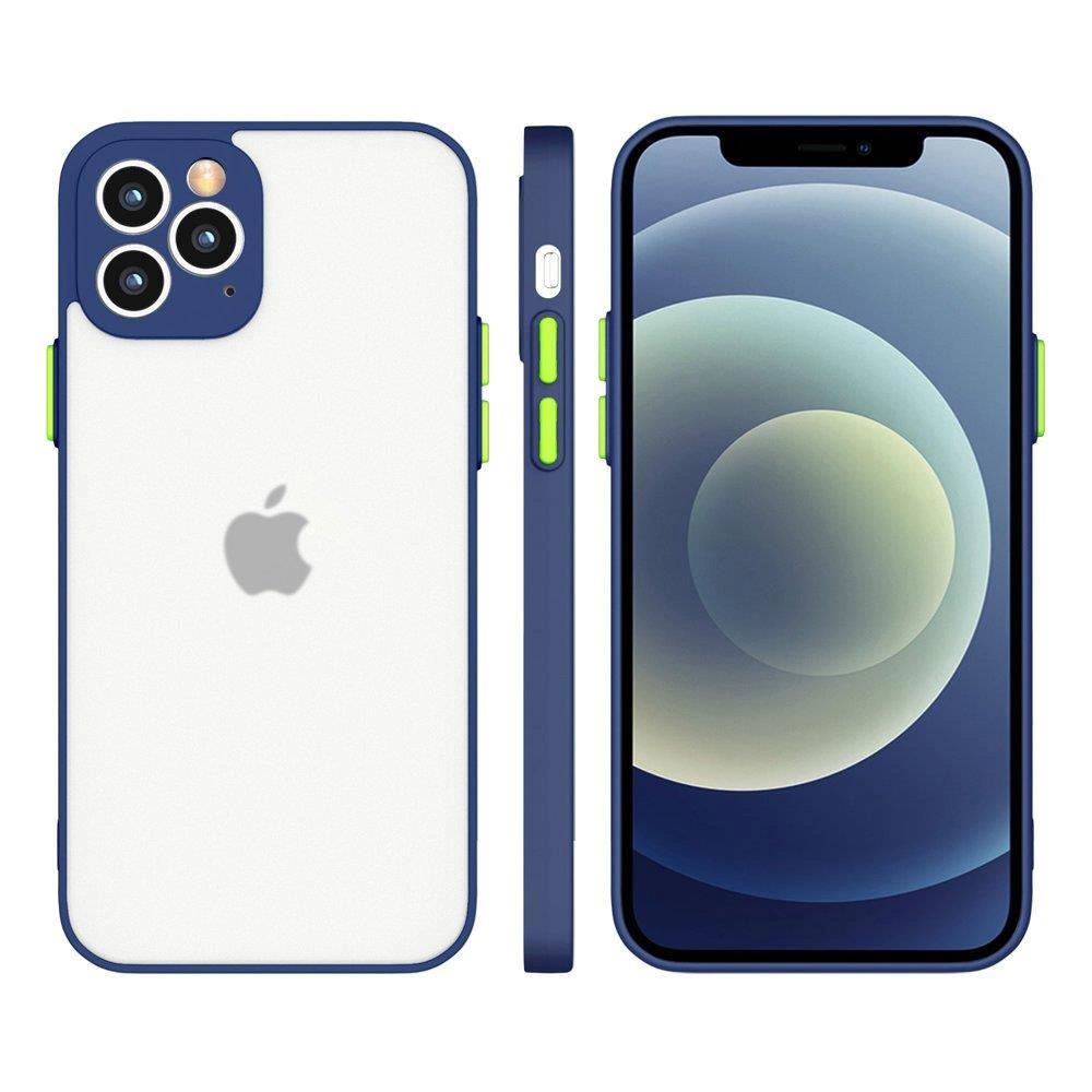 Milky Silicone Flexible Translucent Navy Blue Kryt Samsung Galaxy S21 Plus