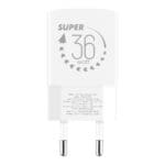 OBAL:ME GaN Travel Charger USB-A + USB-C 36W White