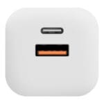 OBAL:ME GaN Travel Charger USB-A + USB-C 36W White