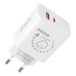OBAL:ME Travel Charger USB-A + USB-C 25W White