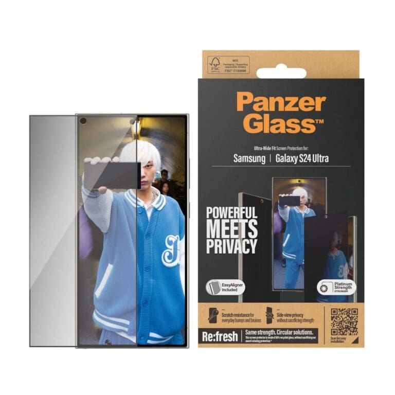 PanzerGlass Privacy Tempered Glass UWF Black Samsung Galaxy S24 Ultra