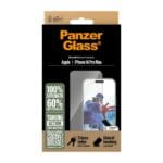 PanzerGlass Tempered Glass UWF Apple Black iPhone 16 Pro Max