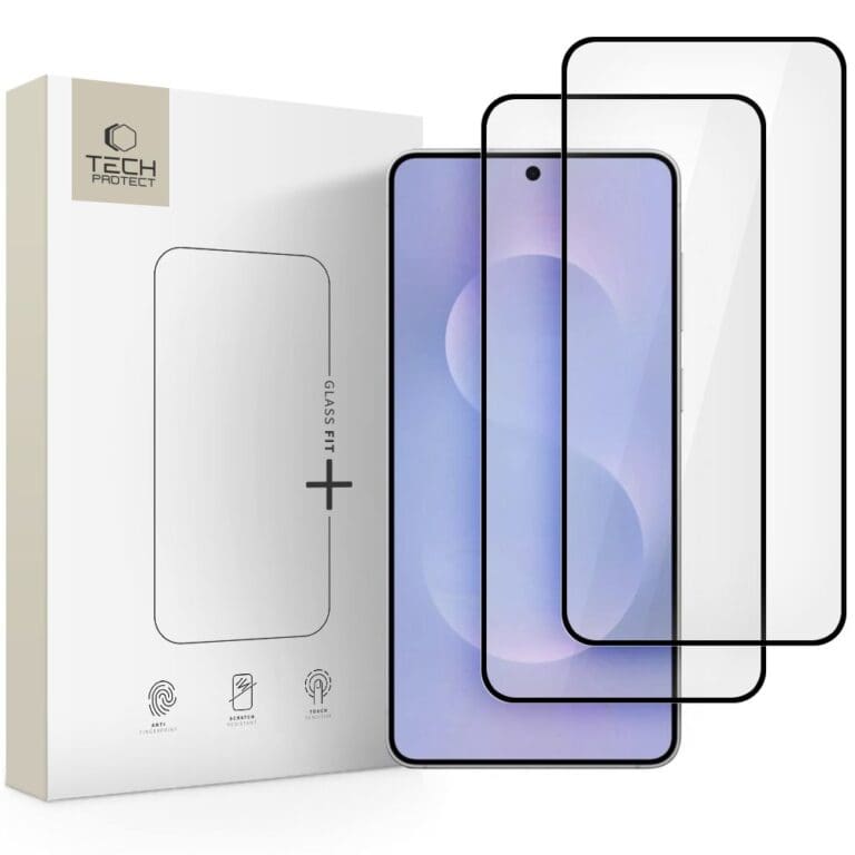 Tech-Protect Glass Fit+ 2-Pack Edge Black Samsung Galaxy S25 Edge