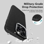 Tech-Protect Ion Carbon MagSafe Black/Silver Kryt Samsung Galaxy S25 Ultra
