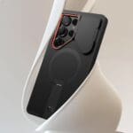 Tech-Protect Kevlar Aura MagSafe Black/Orange Kryt Samsung Galaxy S25 Ultra