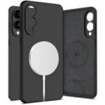 Tech-Protect Liquid Silicone MagSafe Black Kryt Samsung Galaxy S25 Edge