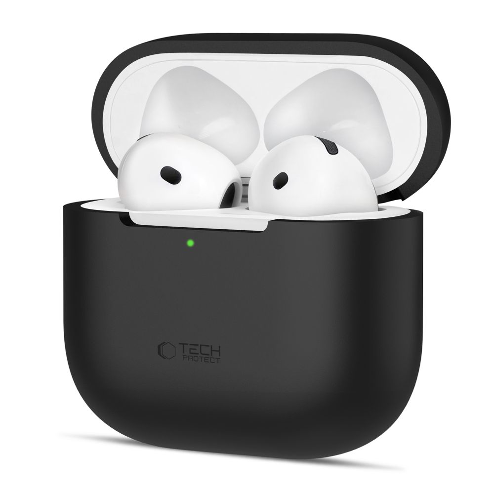 Tech-Protect Silicone Black Kryt AirPods 4
