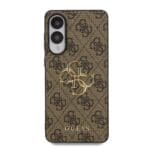 Guess PU 4G Metal Logo Brown Kryt Samsung Galaxy S25 Edge