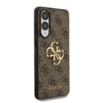 Guess PU 4G Metal Logo Brown Kryt Samsung Galaxy S25 Edge