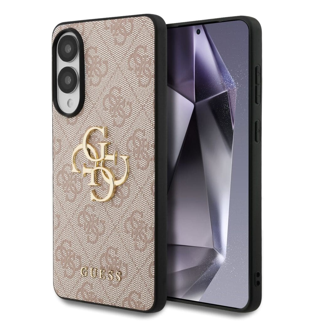 Guess PU 4G Metal Logo Pink Kryt Samsung Galaxy S25 Edge