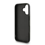 Guess PU 4G Metal Logo Strap Black Kryt iPhone 16