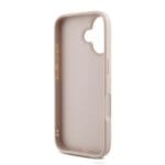 Guess PU 4G Metal Logo Strap Pink Kryt iPhone 16