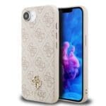 Guess PU 4G Small Metal Logo MagSafe Pink Kryt iPhone 16e