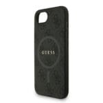 Guess PU Leather 4G Colored Ring Strap MagSafe Black Kryt iPhone 16e