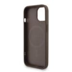 Guess PU Leather 4G Colored Ring Strap MagSafe Brown Kryt iPhone 15