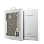 Guess PU Leather 4G Colored Ring Strap MagSafe Brown Kryt iPhone 15