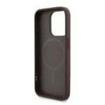 Guess PU Leather 4G Colored Ring Strap MagSafe Brown Kryt iPhone 15 Pro