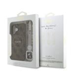 Guess PU Leather 4G Colored Ring Strap MagSafe Brown Kryt iPhone 16