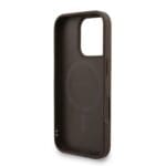 Guess PU Leather 4G Colored Ring Strap MagSafe Brown Kryt iPhone 16 Pro Max