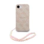Guess PU Leather 4G Colored Ring Strap MagSafe Pink Kryt iPhone 16e