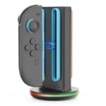 iPega SW2051 Charging Station with RGB for Nintendo JoyCon Controllers Switch 2 Black