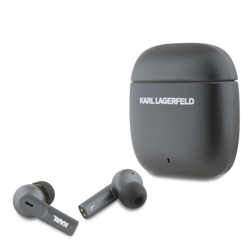 Karl Lagerfeld Elongated Logo ANC/ENC TWS Wireless Headphones Black