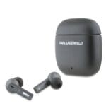 Karl Lagerfeld Elongated Logo ANC/ENC TWS Wireless Headphones Black