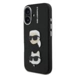 Karl Lagerfeld Grained PU K&CH Heads Black Kryt iPhone 16